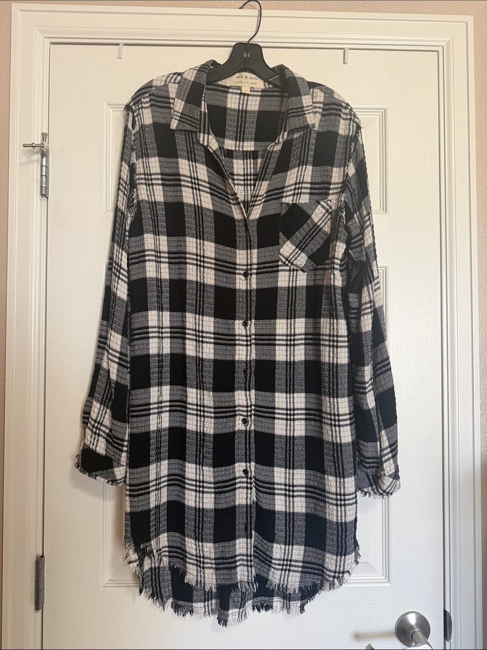 Clothing Label on Hanger